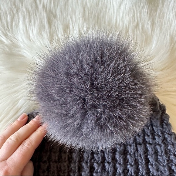 Kyi Kyi Beanie Hat Fox Fur Pom Pom main image 6